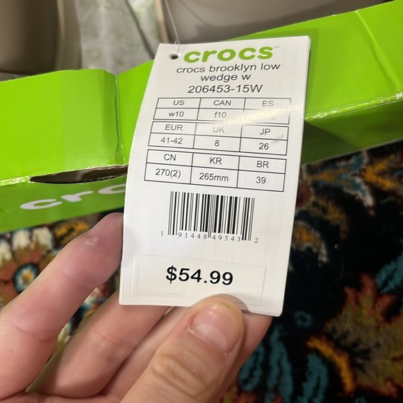 NWT crocs Brooklyn low wedge - Picture 3 of 3